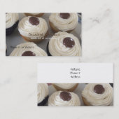 Cupcakes met botercrème visitekaartje (Voorkant / Achterkant)