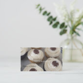Cupcakes met botercrème visitekaartje (Staand voorkant)