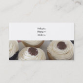 Cupcakes met botercrème visitekaartje (Achterkant)
