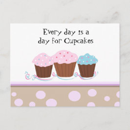 Cupcakes met een Cute Gezegde Briefkaart