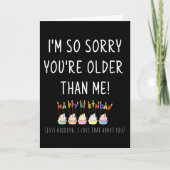 Cupcakes met kaarsen Grappige Beste Vriend Verjaar Kaart (Voorkant)