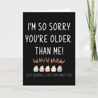 Cupcakes met kaarsen Grappige Beste Vriend Verjaar Kaart