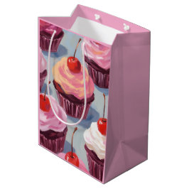 Cupcakes met kersen en glazuur | Verjaardagsfeest Medium Cadeauzakje