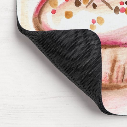 Cupcakes met Sprinkles Mousepad Muismat (Hoek)
