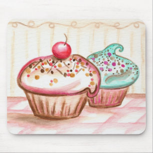 Cupcakes met Sprinkles Mousepad Muismat
