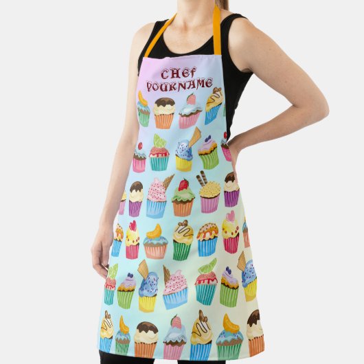 Cupcakes Monogram Delicious Sweet Bked Goodies Schort (Insitu)