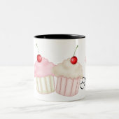 Cupcakes "n Cherries" Tweekleurige Koffiemok (Center)