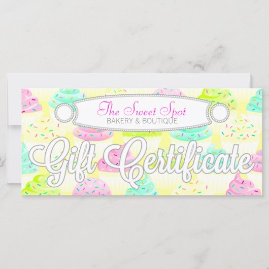 Cupcakes N Sprinkles - Custom Cadeft Certificate (Voorkant)