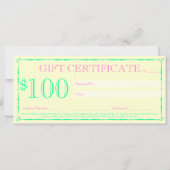 Cupcakes N Sprinkles Custom Gift Certificate (Achterkant)