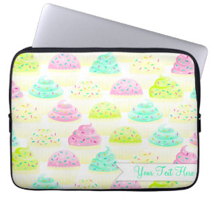 Cupcakes N Sprinkles Custom Laptop Hoesje Laptop Sleeve