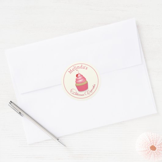Cupcakes of gebakken goederen rond Stickers (Envelop)
