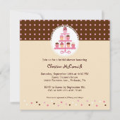 Cupcakes op een standaard (bruin/crème) kaart (Voorkant)