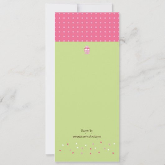 Cupcakes op een standaard kaart (Achterkant)