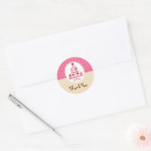 Cupcakes op een tribune voor Sticker (Envelop)