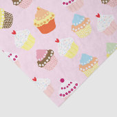 Cupcakes op roze tissuepapier (Detail)