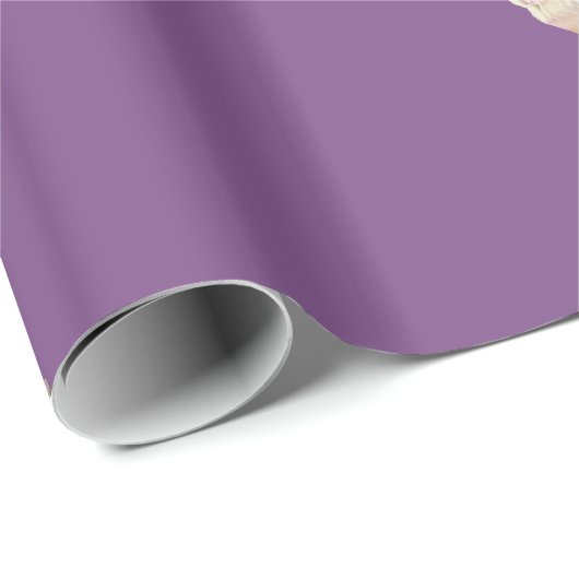 Cupcakes, Paars glanzend omslagpapier Cadeaupapier (Rol Hoek)