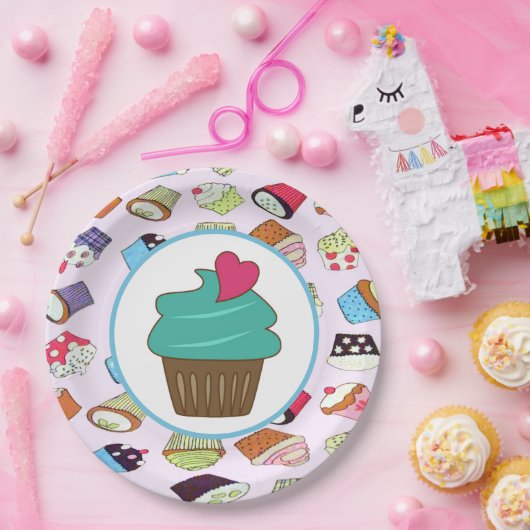 Cupcakes Papieren Bordje (Feest)