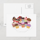 Cupcakes paradijs briefkaart (Voorkant / Achterkant)