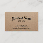 Cupcakes Pastry Bakery Loyalty Reward Kraft (Achterkant)