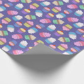 Cupcakes patroon cadeaupapier (Hoek)