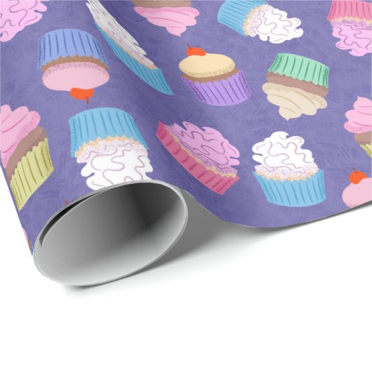 Cupcakes patroon cadeaupapier (Rol Hoek)