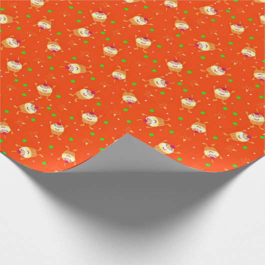 Cupcakes patroon cadeaupapier (Hoek)