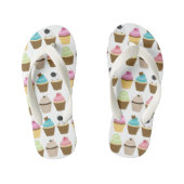 Cupcakes Patroon Kinder Teenslippers (Voetbed)
