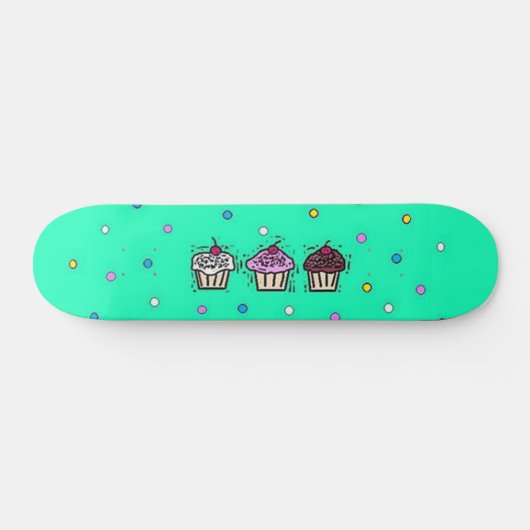 cupcakes persoonlijk skateboard (Horizontaal)