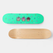 cupcakes persoonlijk skateboard (Horizontaal)