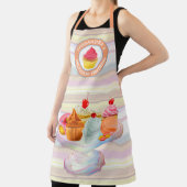 Cupcakes Pie Donut Macaron Sweet Bked Trees Logo Schort (Insitu)