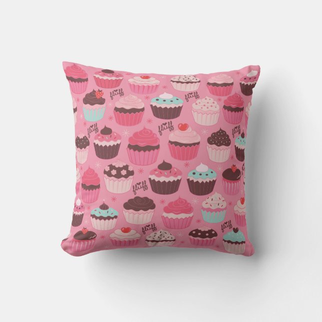 Cupcakes Pillow door Fluff Kussen (Voorkant)
