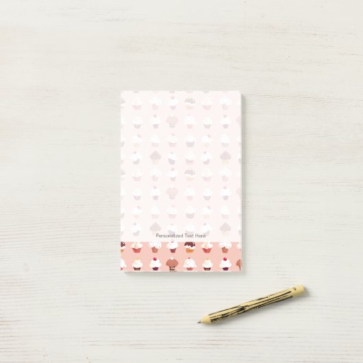 Cupcakes Post-it® Notes (Op bureau)