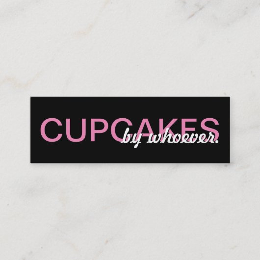 cupcakes punch-kaart klantenkaartje (Voorkant)