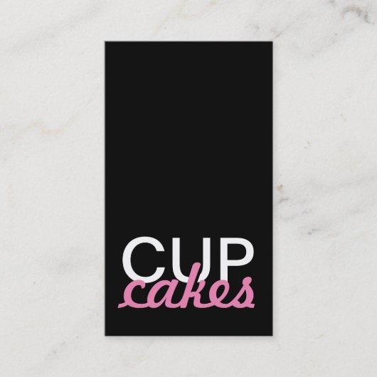 cupcakes punch-kaart klantenkaartje (Voorkant)