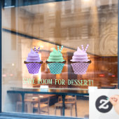 Cupcakes Raamsticker (Cafe Raam)