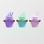 Cupcakes Raamsticker (Vel)
