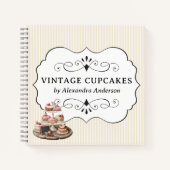  Cupcakes Receptenorganisator voor Baking Lover Notitieboek (Voorkant)