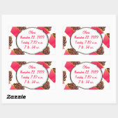 Cupcakes Rechthoekige Sticker (Vel)