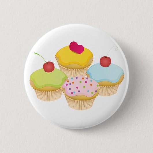 Cupcakes Ronde Button 5,7 Cm (Voorkant)