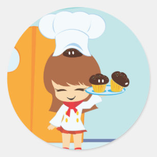 Cupcakes Ronde Sticker