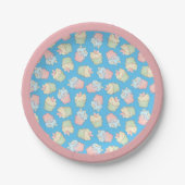 Cupcakes Roze Blauwe Dessert Cake Party Paper Bord (Voorkant)