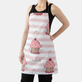 Cupcakes Roze Strepen Schort (Insitu)