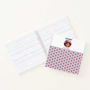 Cupcakes Scalloped Custom Photo Template Name Notitieboek