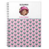 Cupcakes Scalloped Custom Photo Template Name Notitieboek (Voorkant)