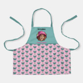 Cupcakes Scalloped Custom Photo Template Name Schort (Voorkant)