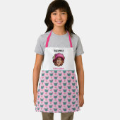 Cupcakes Scalloped Custom Photo Template Name Schort (Insitu)