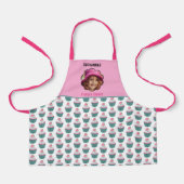 Cupcakes Scalloped Custom Photo Template Name Schort (Voorkant)