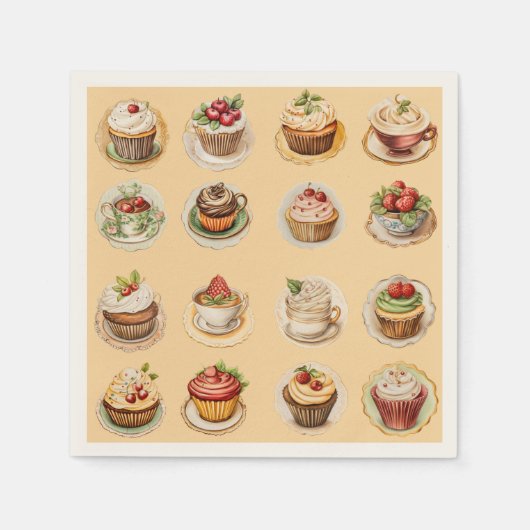 Cupcakes Servet (Voorkant)