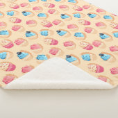 Cupcakes Sherpa Blanket Deken (3/4)