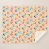 Cupcakes Sherpa Blanket Deken (Voorkant (horizontaal))